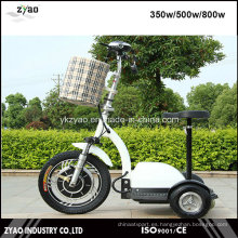 36V / 48V 500W Scooter eléctrico de la movilidad 3 ruedas